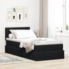 vidaXL Cama con almacenamiento Negro 100 x 200 cm Terciopelo