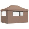 vidaXL Carpa de Fiesta Marr&oacute;n 279 x 410 x 315 cm Tela Oxford
