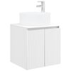 vidaXL Vanidad de lavabo montada en la pared Blanco