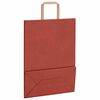 vidaXL Bolsas de papel con asas 250 uds rojo 26x12x35 cm