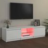 vidaXL Mueble para TV con luces LED blanco 140x40x36 cm