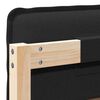 vidaXL Cabecero tapizado Natural y negro 75 cm Madera de pino macizo