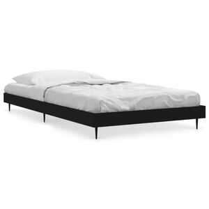 vidaXL Estructura de cama madera de ingenier&iacute;a negra 90x200 cm