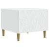 vidaXL Mesa de centro Blanco 50 x 49 x 40 cm Madera de ingenier&iacute;a