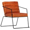 vidaXL Sill&oacute;n de cuero aut&eacute;ntico marr&oacute;n canela