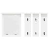 vidaXL Perchero de pared Blanco 85 x 10 x 45 cm Madera contrachapada