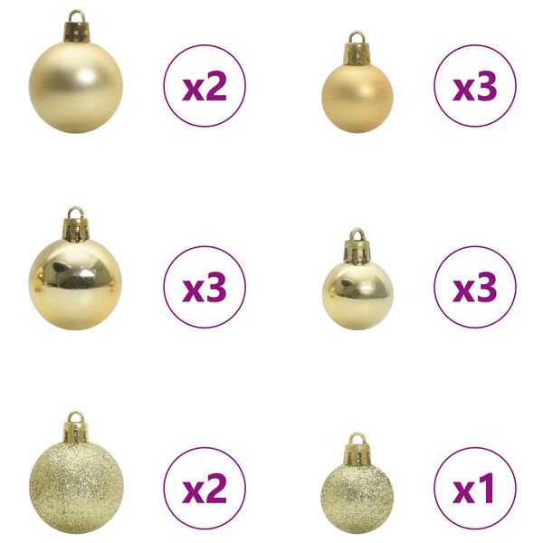 vidaXL &Aacute;rbol de Navidad artificial con 150 LED 150 cm PVC y Acero