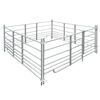 vidaXL Corral para ovejas de 4 paneles acero galvanizado 183x183x92 cm