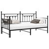 vidaXL Estructura de cama de d&iacute;a Negro 100 x 190 cm Acero