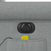 vidaXL Sill&oacute;n reclinable de masaje el&eacute;ctrico tela gris claro