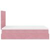vidaXL Estructura cama otomana colchones terciopelo rosa 120x190 cm