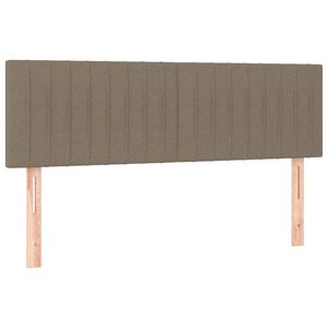 vidaXL Cabeceros tela gris taupe 144x5x78/88 cm