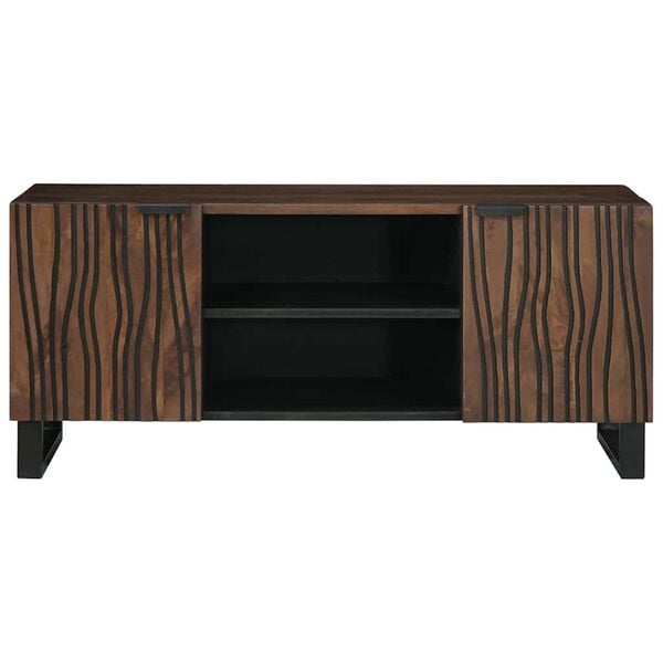 vidaXL Unidades de TV Nogal 105 x 33 x 46 cm Madera contrachapada