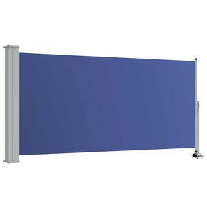 vidaXL Toldo lateral retr&aacute;ctil de jard&iacute;n azul 120x300 cm