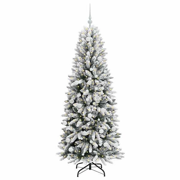 vidaXL &Aacute;rbol de Navidad artificial 180 cm PVC y Pl&aacute;stico y Acero y PE