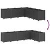 vidaXL Jardinera PP negro 160x160x53 cm