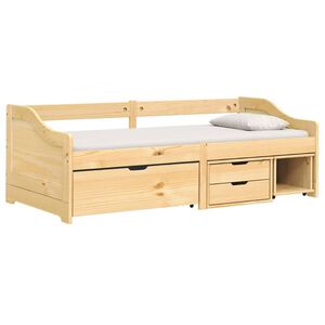 vidaXL Sof&aacute; cama con 3 cajones madera maciza pino IRUN 90x200cm