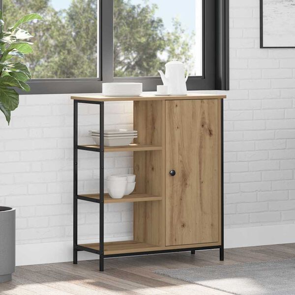 vidaXL Aparador Roble artesanal 70 x 30 x 80 cm