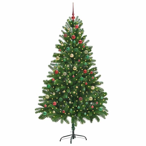 vidaXL &Aacute;rbol de Navidad con 300 LED con soporte Verde 210 cm PE
