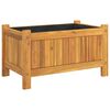 vidaXL Jardinera con forro madera maciza de acacia 54x31x30 cm