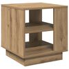 vidaXL Mesa de centro madera de ingenier&iacute;a roble artisan 40x40x43 cm