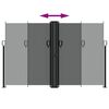 vidaXL Toldo lateral retr&aacute;ctil gris antracita 160x1000 cm