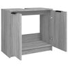 vidaXL Armario de ba&ntilde;o madera contrachapada gris Sonoma 64,5x33,5x59cm
