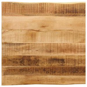 vidaXL Tablero de mesa borde natural madera maciza mango 40x40x3,8 cm