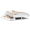 vidaXL Estructura de cama con cajones madera de pino blanco 120x200 cm