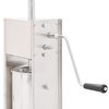 vidaXL Embutidora manual de acero inoxidable plateado 5 L
