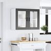 vidaXL Armario de pared para cocina con puerta de cristal Porto negro