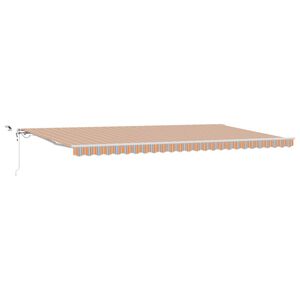 vidaXL Toldo retr&aacute;ctil Multicolor 600 x 300 cm Poli&eacute;ster