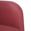 vidaXL Sill&oacute;n con reposabrazos color rojo vino 54 cm cuero sint&eacute;tica
