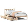 vidaXL Estructura de cama sin colch&oacute;n madera maciza de pino 90x200 cm