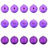 vidaXL Juego de Esferas de Navidad 15 pcs Lila Plástico