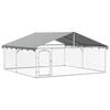 vidaXL Perrera de exterior con tejado 300x300x150 cm