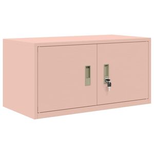 vidaXL Armario de almacenamiento Rosa 80 x 40 x 40 cm Acero
