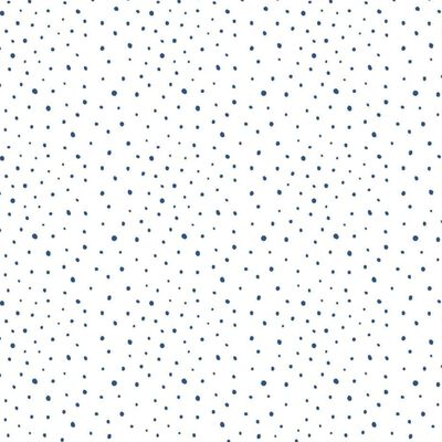 Noordwand Papel pintado Mondo baby Confetti Dots blanco, azul y beige