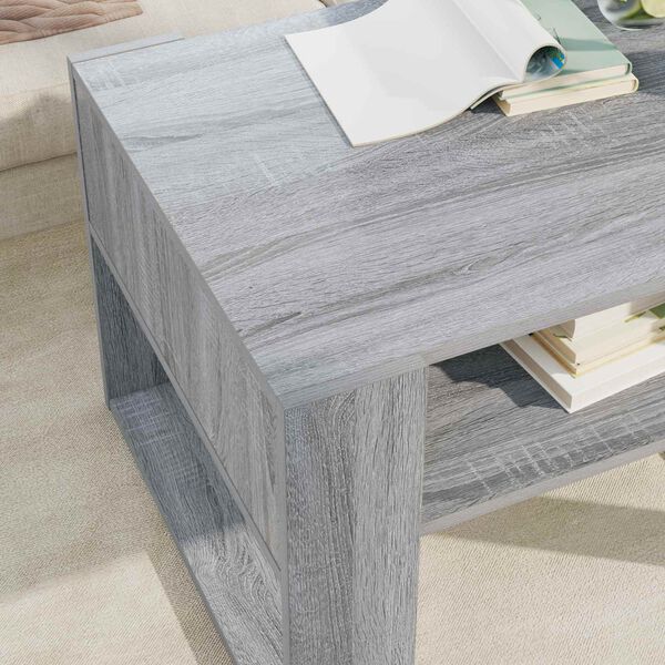 vidaXL Mesa de Caf&eacute; Gris Sonoma 66 x 53 x 45 cm Madera de ingenier&iacute;a