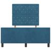 vidaXL Cama tipo Box Spring Azul Oscuro 120 x 200 cm Terciopelo
