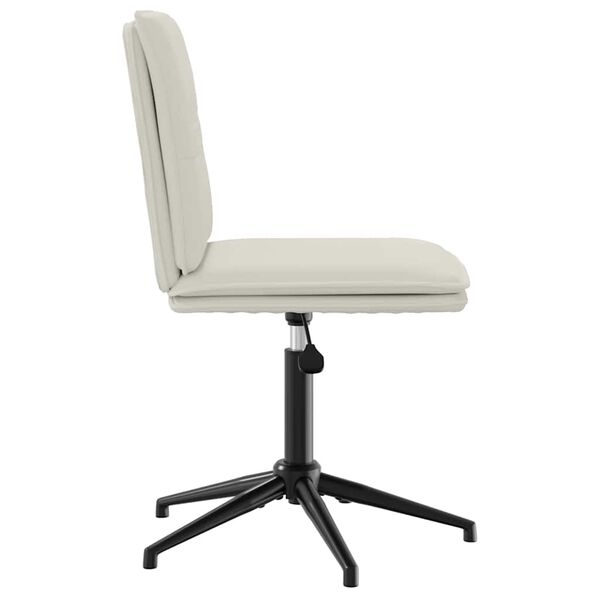 vidaXL Silla de comedor de terciopelo crema