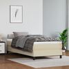 vidaXL Cama box spring con colch&oacute;n cuero sint&eacute;tico crema 90x190 cm