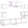 vidaXL Set de muebles para TV 7 piezas madera contrachapada blanco