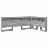 vidaXL Cabecera de almacenamiento Gris Sonoma Madera de ingenier&iacute;a