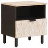 vidaXL Armario de Noche 40 x 33 x 46 cm Madera de mango maciza
