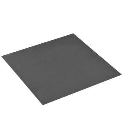 vidaXL Tarimas autoadhesivas 20 unidades PVC 1,86 m² patrón negro