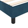 vidaXL Cama box spring con colch&oacute;n terciopelo azul oscuro 140x190 cm