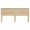 vidaXL Cabecero con cabecera Roble Sonoma 200 cm Madera contrachapada
