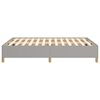 vidaXL Estructura de cama doble sin colch&oacute;n tela gris claro 135x190 cm