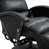vidaXL Sill&oacute;n reclinable para TV de cuero sint&eacute;tico negro
